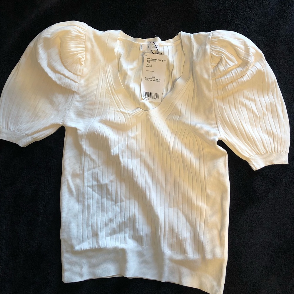 Mango puff sleeve blouse